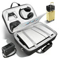 PS5 Carrying Case Hard Shell, Waterproof Shockproof Dustproof Travel Bag for PS5 & PS5 Slim with Removable Divider, Large Capacity Holds Console Controller Headset Game Discs Cables, EVA Portable Storage Essential Gift for Gamers