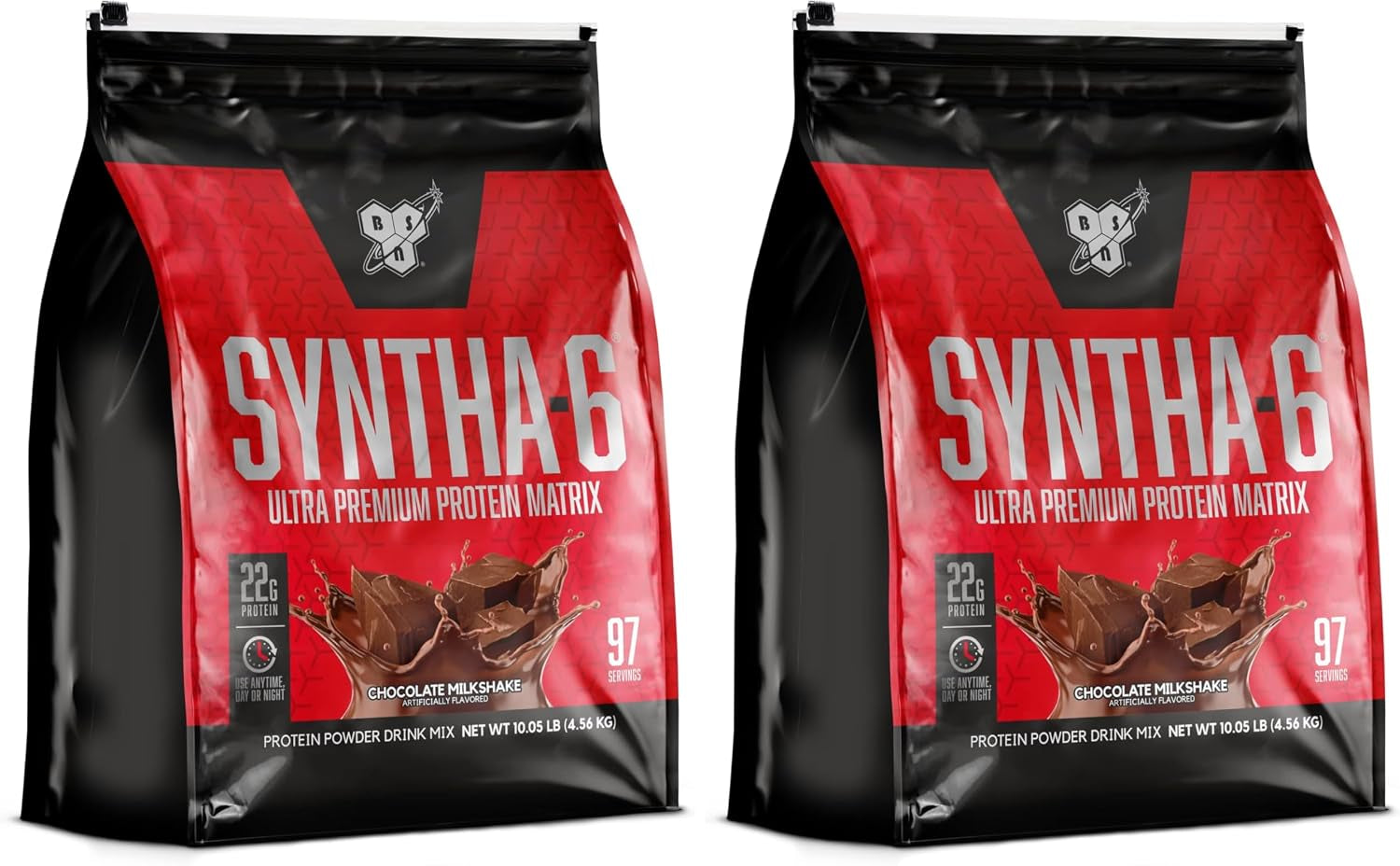 SYNTHA-6 Whey Protein Powder, Micellar Casein, Milk Protein Isolate Powder, Vanilla Ice Cream, 5 Pounds, 48 Servings (Pack of 1) - Package May Vary