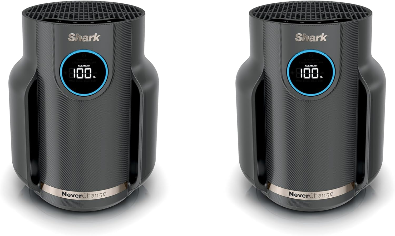 Shark Air Purifier for Home, Neverchange, for Large Room, Hepa-Exceeding Filter, Captures Pollutants, Pet Dander, Dust, Odor, Smoke, and More, Odor Neutralizer, HP152, Charcoal