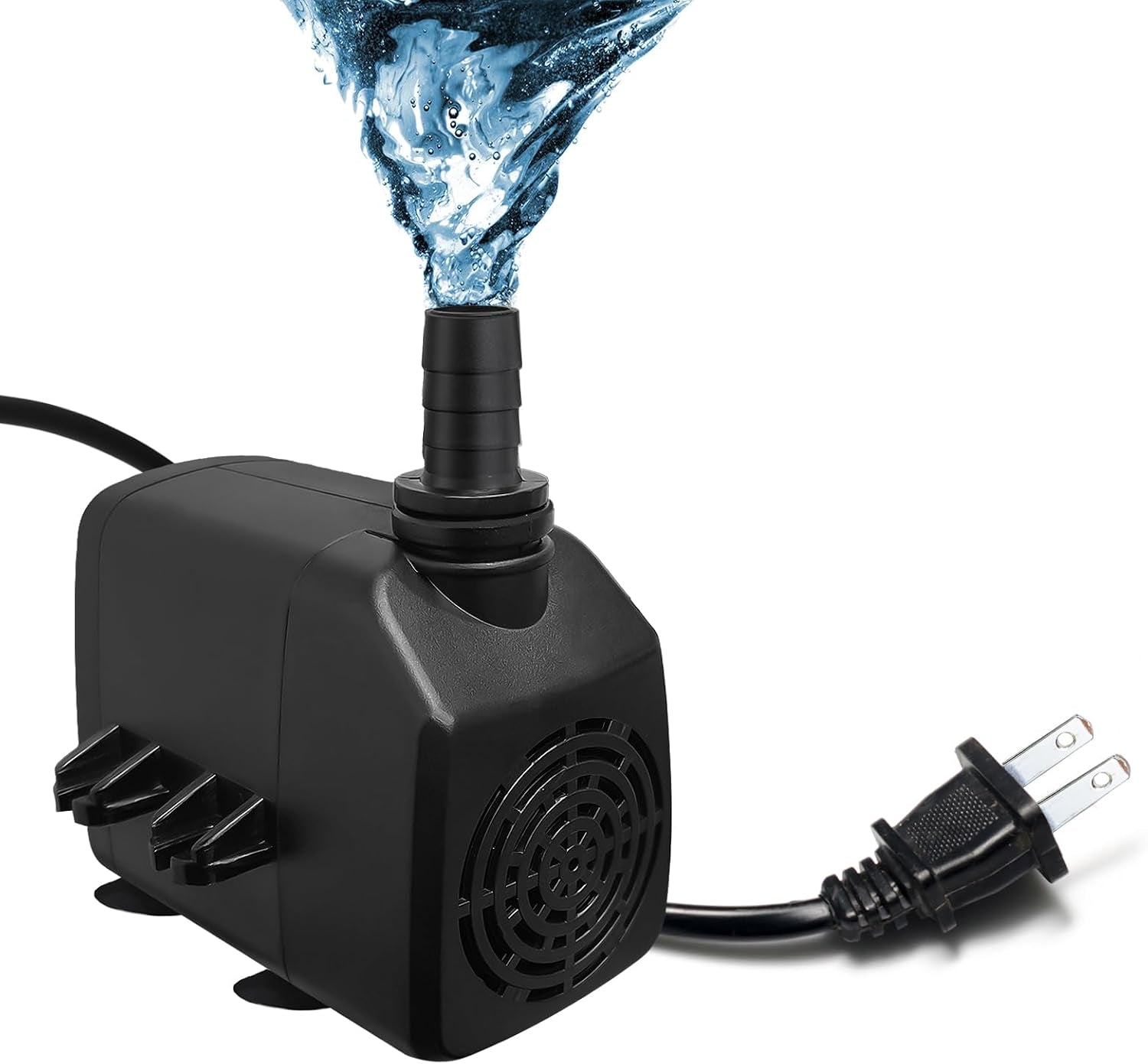 Pump 800GPH Ultra Quiet with Dry Burning Protection 8.8Ft High Lift for Fountains, Hydroponics, Ponds, Aquariums (800GPH,24W)