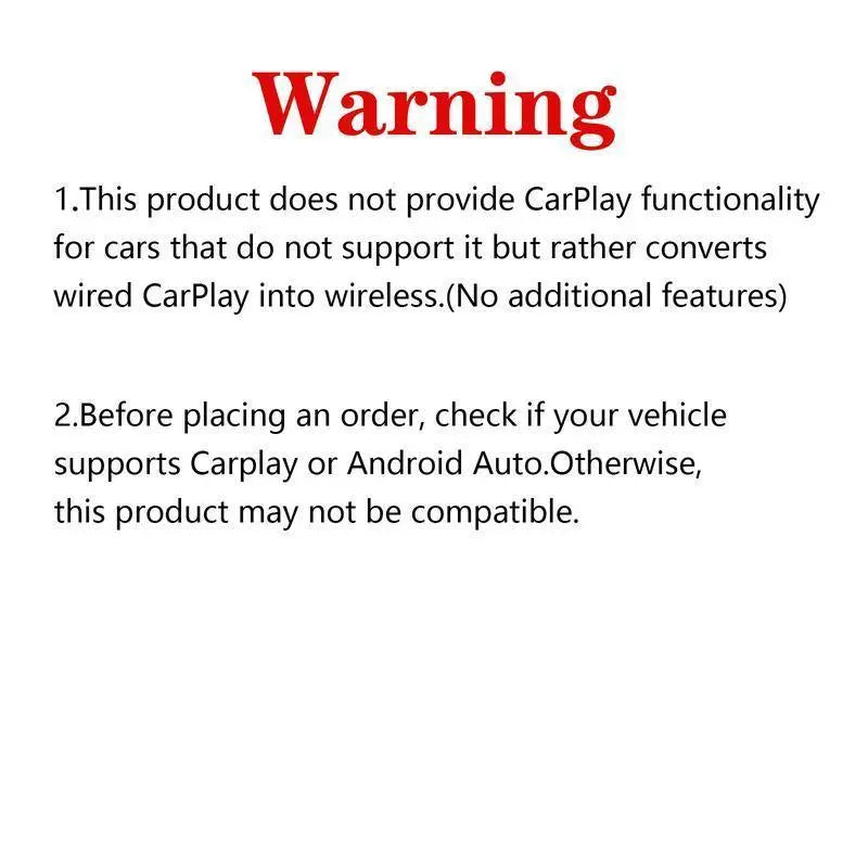 【Yurnlv】 New 2026 Carplay Wireless Carplay Adapter for Iphone/Android, Orange, Hands-Free Calls, Wireless Adapter, Electronic Charger, Carplay Adapter