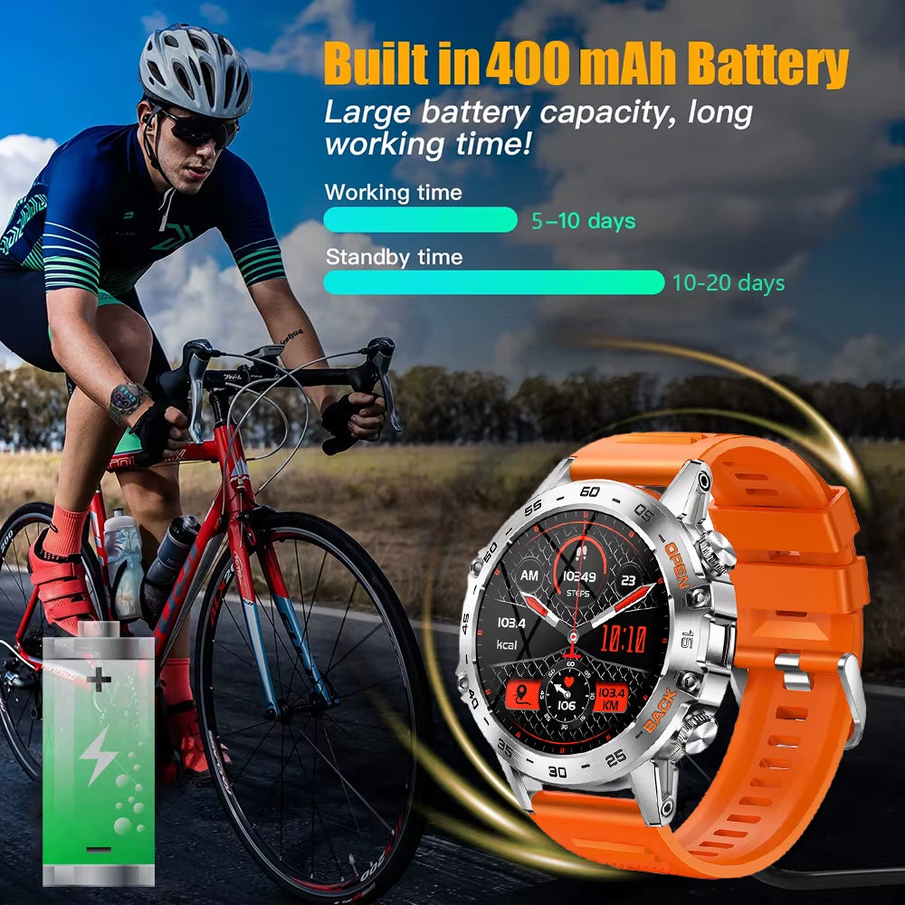 1.39 Inch Bluetooth Call Smart Watch Men Sports Fitness Tracker Watches IP67 Waterproof Smartwatch for Android IOS MD52