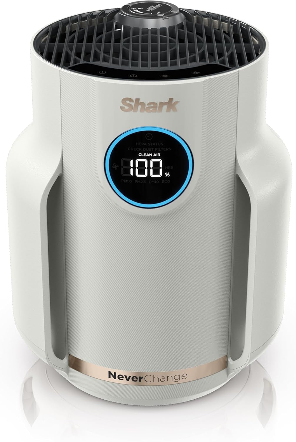Shark Air Purifier for Home, Neverchange, for Large Room, Hepa-Exceeding Filter, Captures Pollutants, Pet Dander, Dust, Odor, Smoke, and More, Odor Neutralizer, HP152, Charcoal