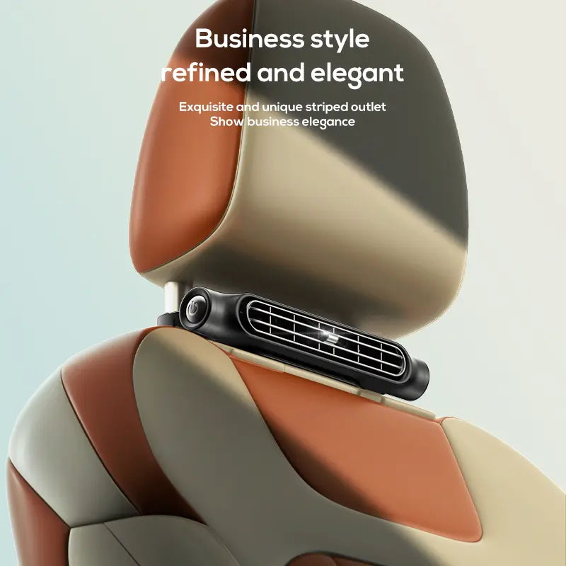 Joytutus Portable Car Seat Fan 3 Speeds Adjustable Car Headrest Cooling Air Fan USB Powered Air Cooling Fan for Front Rear Seat Passenger 3000Mah