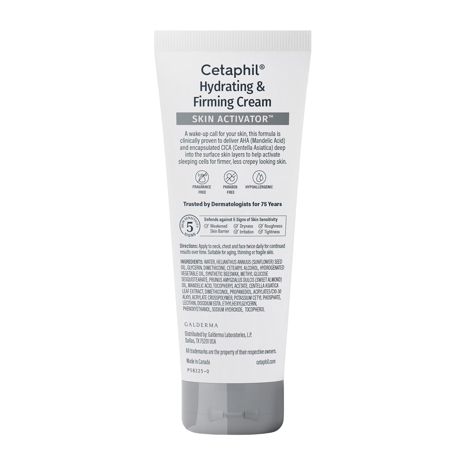 Skin Activator Firming Face & Neck Cream, AHA + CICA, 3.4 Oz | Anti-Aging Moisturizer, Hydrates and Firms Face, Neck, Chest, Mandelic Acid AHA, CICA, Dermatologist Recommended