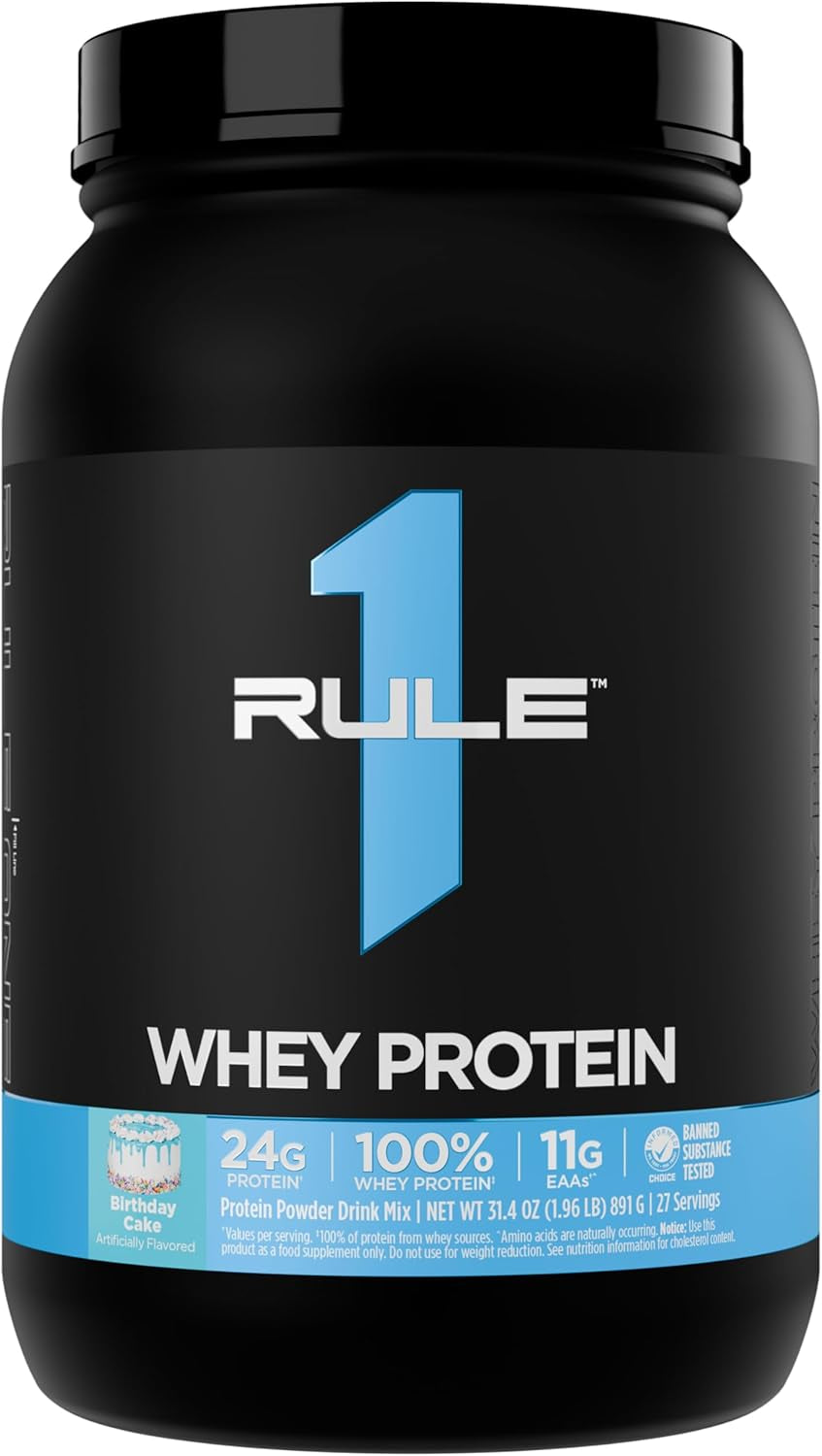 Whey Protein Powder, Banana Crème, 27 Servings | 24G Fast-Acting Protein from All-Whey Sources with Naturally Occurring Eaas & Bcaas for Workout Recovery or Anytime Use