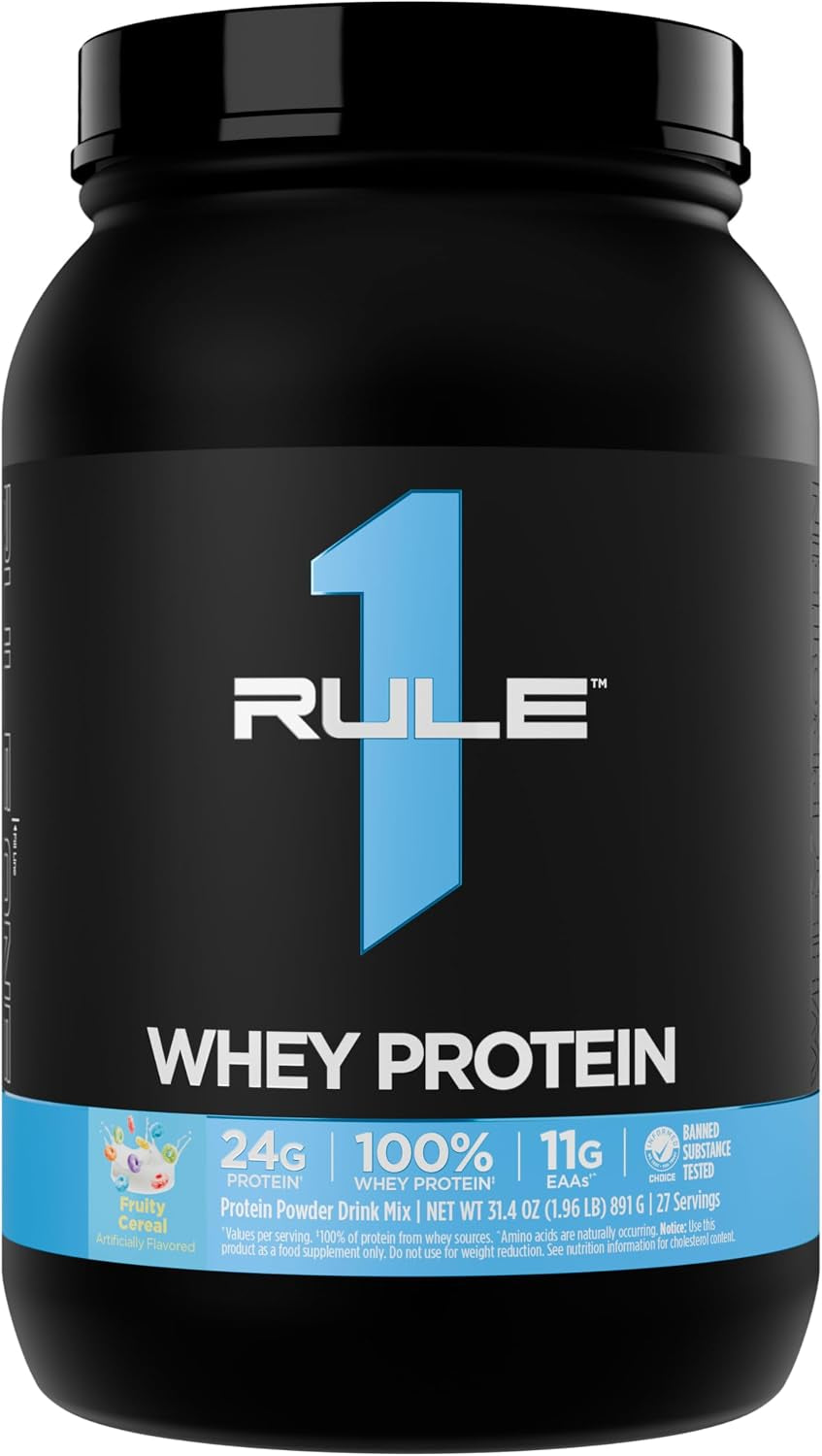 Whey Protein Powder, Banana Crème, 27 Servings | 24G Fast-Acting Protein from All-Whey Sources with Naturally Occurring Eaas & Bcaas for Workout Recovery or Anytime Use
