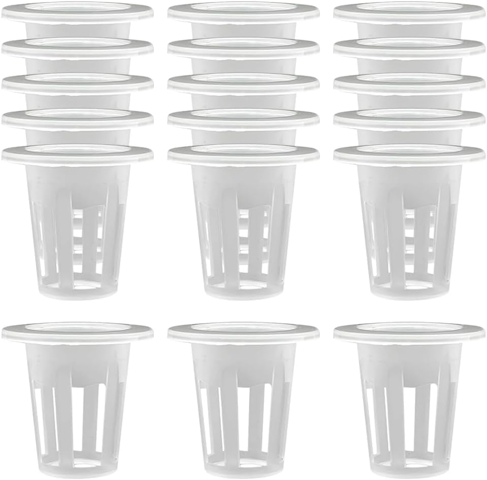 100 Pcs Hydroponic Growing Baskets Hydroponics Seed Starters Seed Starting Baskets Small Hydroponics Grow Baskets Plant Replacement Baskets Hydroponics Supplies