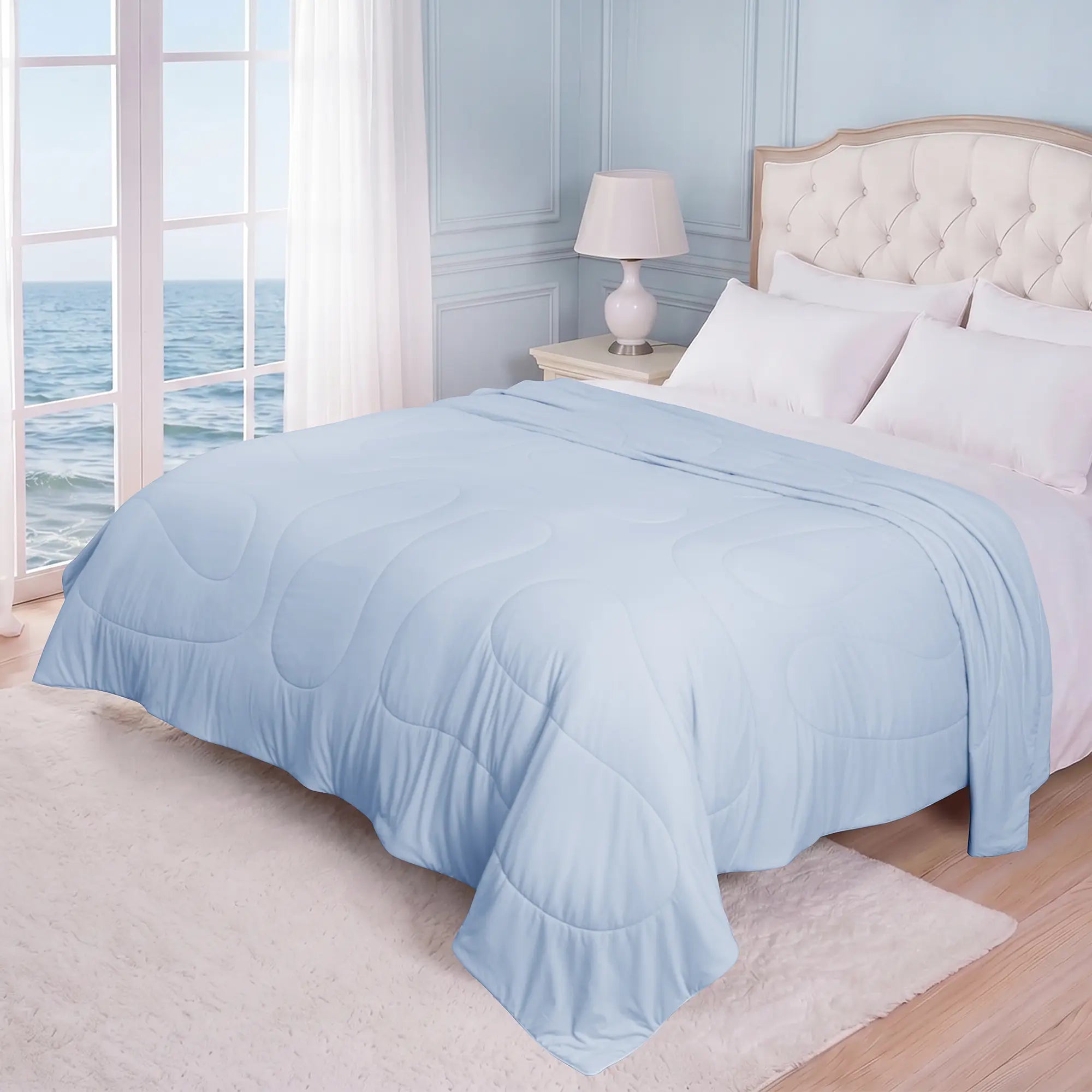 Blunique Summer Cooling Comfort for Hot Sleepers ,Ice Cream Blanket,Breathable Oversized Design, Lightweight, Rayonderived from Bamboo | Comfy Bedding|Summerwins |Teenage Bedroom Accessories, Cooling Blankets