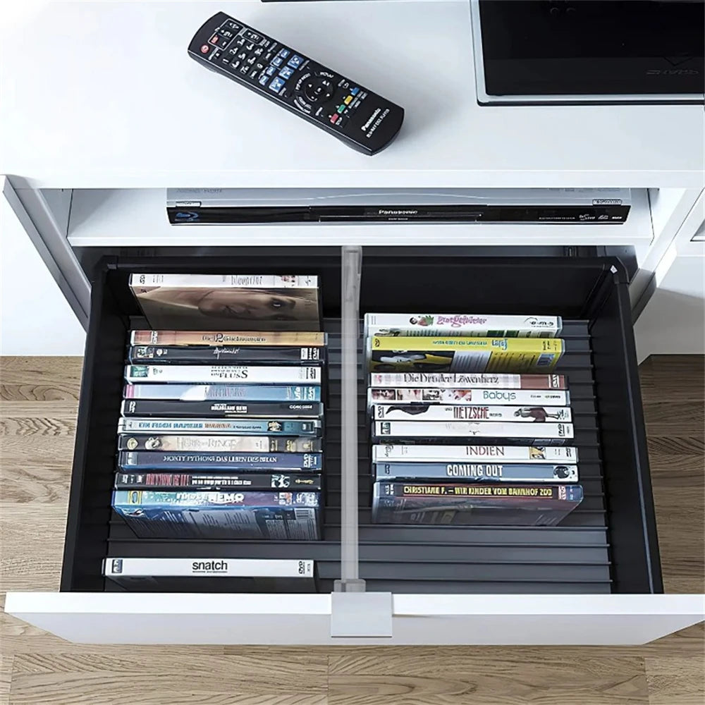 1/4/6Pcs Drawer Dividers Organizers Adjustable Clear Plastic Drawers Separators for Clothing, Kitchen Utensils and Makeup Office