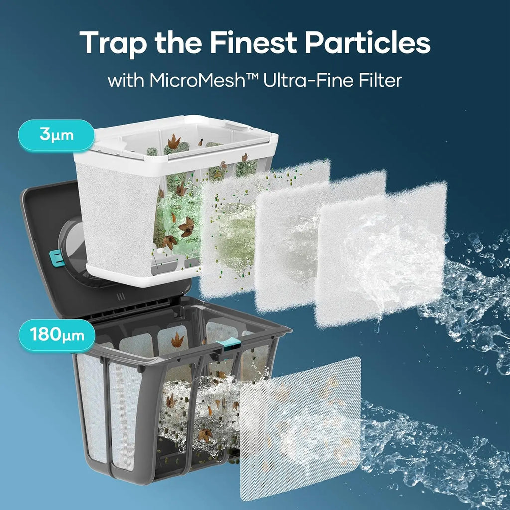 Aiper Scuba Upgrade Robotic Pool Cleaner, Wall & Waterline Cleaning, Pool Vacuum, Double Filtration, Extended 180-Min Battery Life, Smart Navigation, App Support, OTA Upgrade #Smartliving