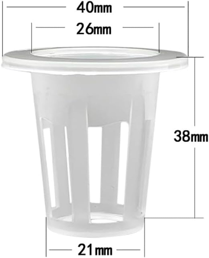 100 Pcs Hydroponic Growing Baskets Hydroponics Seed Starters Seed Starting Baskets Small Hydroponics Grow Baskets Plant Replacement Baskets Hydroponics Supplies