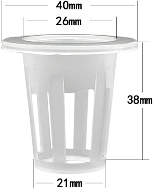 100 Pcs Hydroponic Growing Baskets Hydroponics Seed Starters Seed Starting Baskets Small Hydroponics Grow Baskets Plant Replacement Baskets Hydroponics Supplies