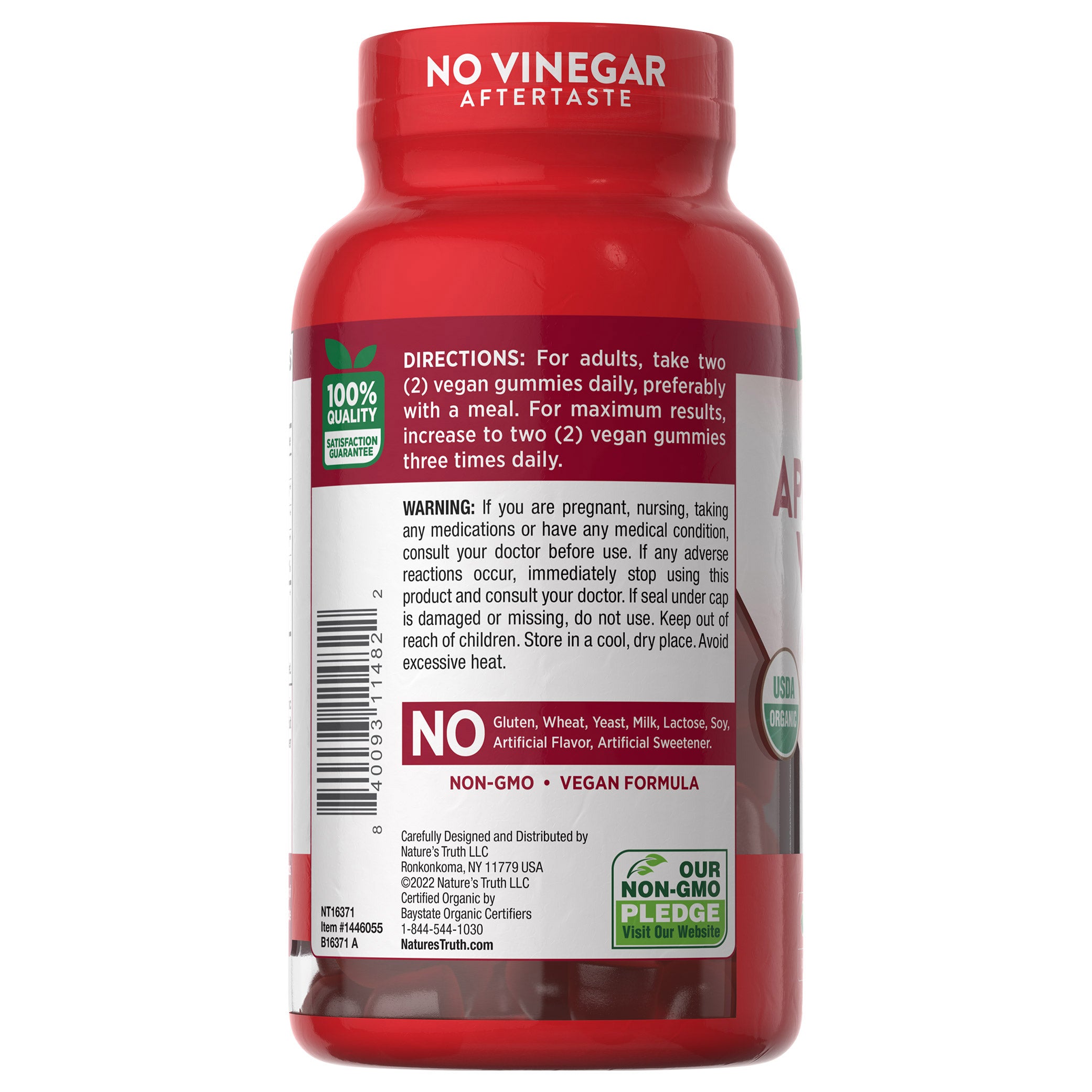Nature'S Truth Organic Apple Cider Vinegar 500 Mg., 120 Gummies