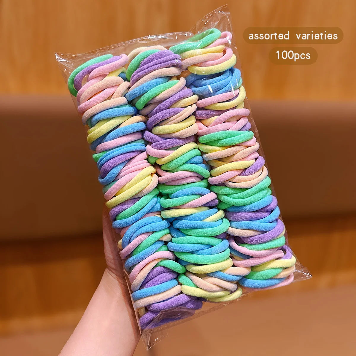 100 Seamless, High Elasticity, Durable Korean Style Hair Accessories with Elastic Bands Suitable for Daily Use