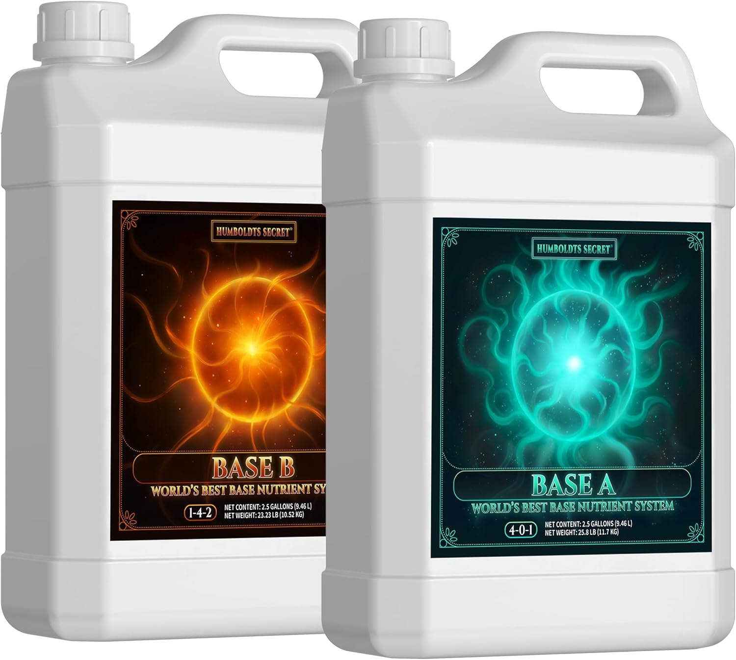 Base a & B Liquid Hydroponic Fertilizer | Complete Hydroponic Nutrients for Indoor and Outdoor Plants | Supports Healthy Vegetative Growth and Flowering Stage | 1 Gallon
