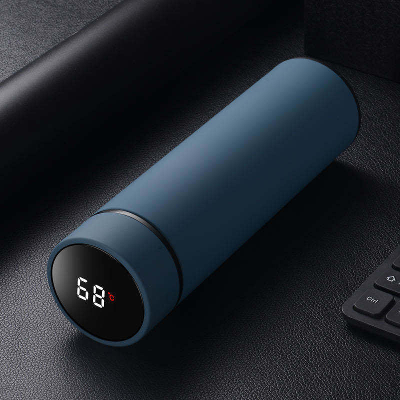 450Ml Stainless Steel Water Bottle Double Wall Vacuum Insulated with Thermometer 