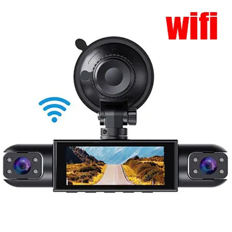 4 Channel 1080P Car Dash Cam 64GB SD Card 24/7 Parking Mode Front Rear Left Right HD Screen Loop Recording Wide Angle G Sensor Accident Evidence Car Safety Recorder Car Gadgets Tech Gifts #Dashcam #FYP #Cartok #Safetyfirst Tiktokshopsprin Driving Camera