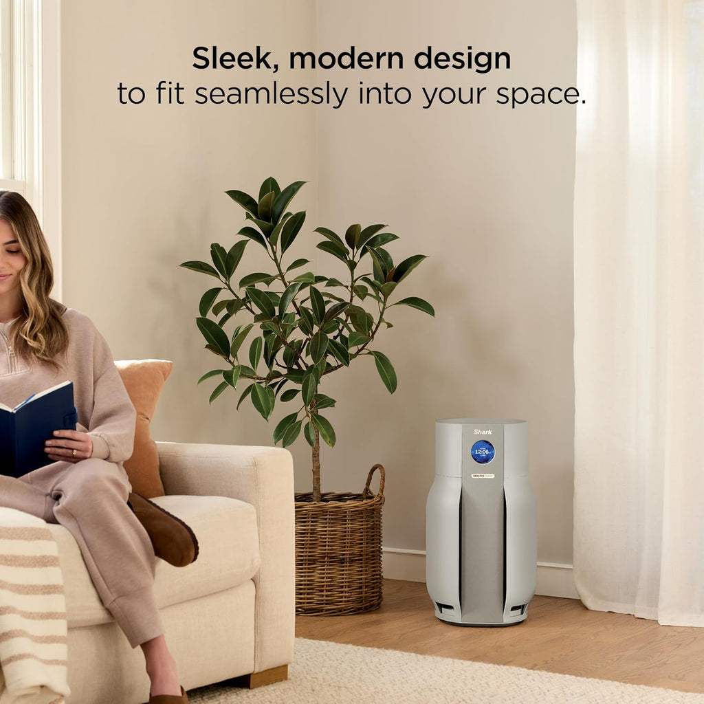Shark Breatheclear Max, Smart Air Purifier for Whole Home or Large Room, Motion Sensing, Hepa-Exceeding in All Modes, No Filter Changes up to 6 Years, Dove, HP362 (2026)