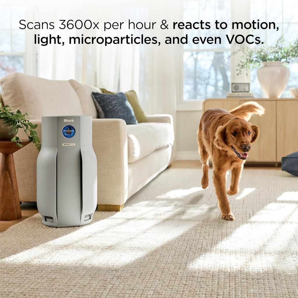 Shark Breatheclear Max, Smart Air Purifier for Whole Home or Large Room, Motion Sensing, Hepa-Exceeding in All Modes, No Filter Changes up to 6 Years, Dove, HP362 (2026)