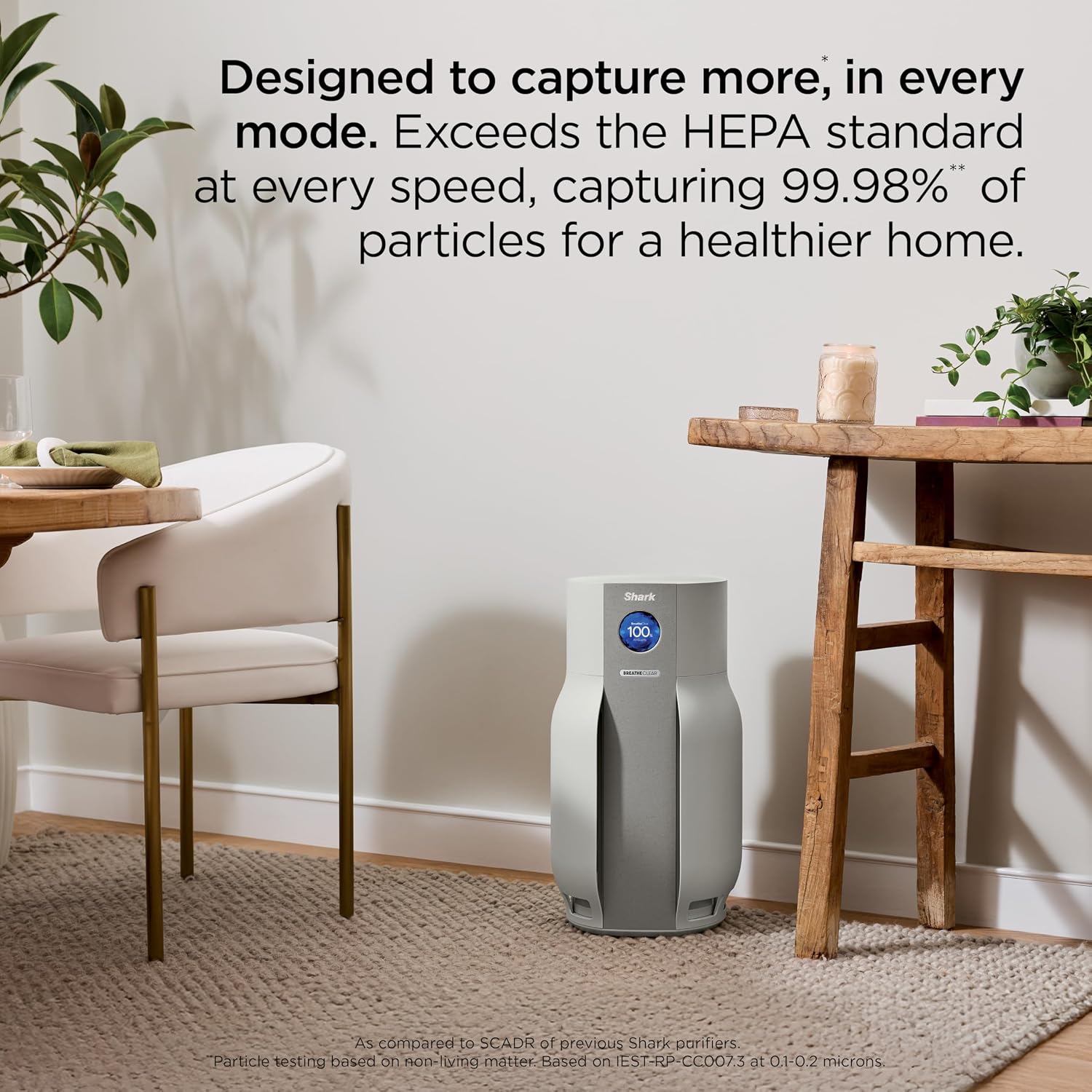 Shark Breatheclear Max, Smart Air Purifier for Whole Home or Large Room, Motion Sensing, Hepa-Exceeding in All Modes, No Filter Changes up to 6 Years, Dove, HP362 (2026)