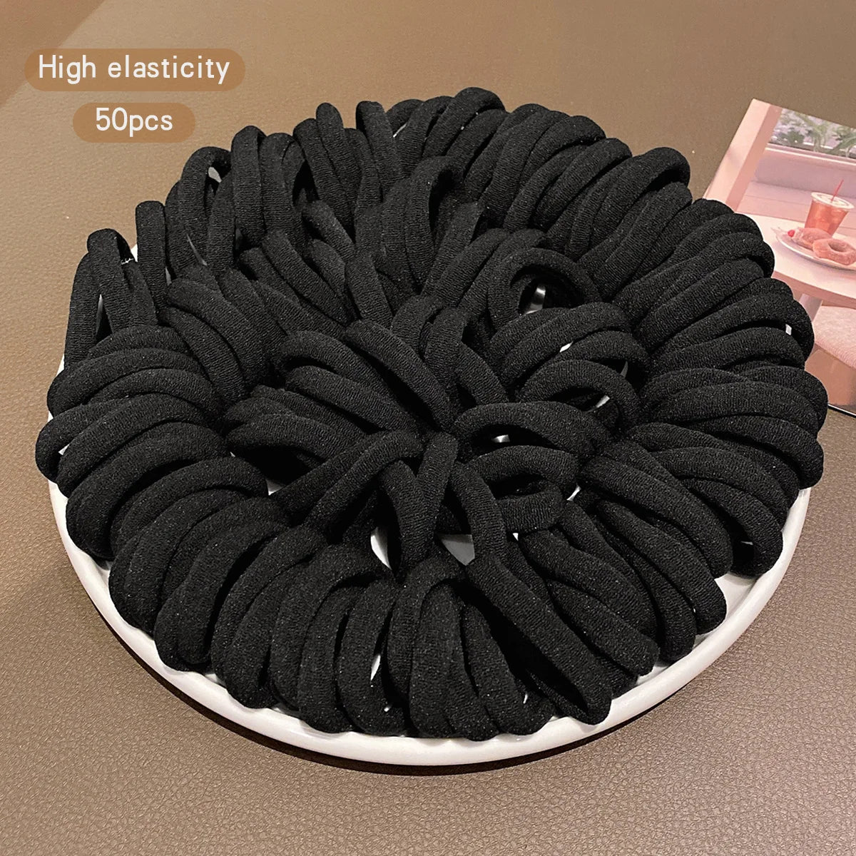 100 Seamless, High Elasticity, Durable Korean Style Hair Accessories with Elastic Bands Suitable for Daily Use