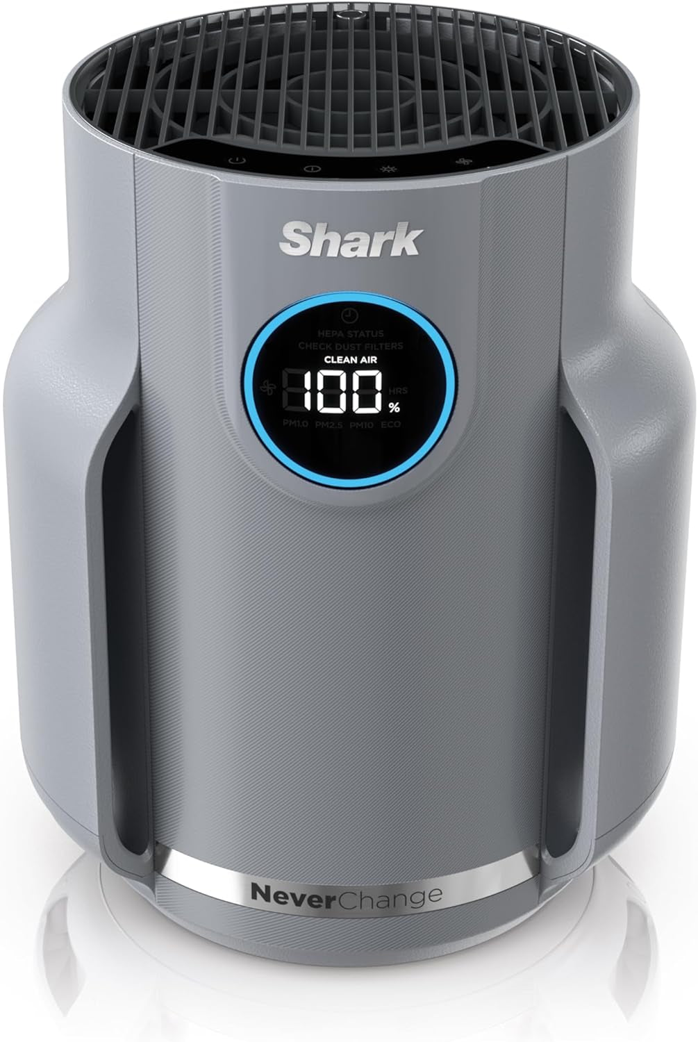 Shark Air Purifier for Home, Neverchange, for Large Room, Hepa-Exceeding Filter, Captures Pollutants, Pet Dander, Dust, Odor, Smoke, and More, Odor Neutralizer, HP152, Charcoal