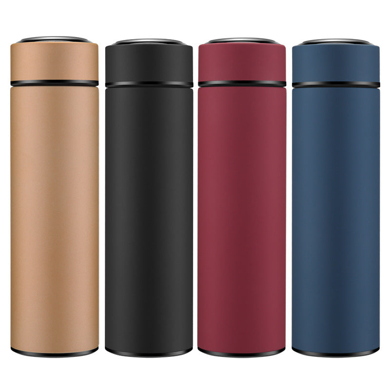 450Ml Stainless Steel Water Bottle Double Wall Vacuum Insulated with Thermometer 