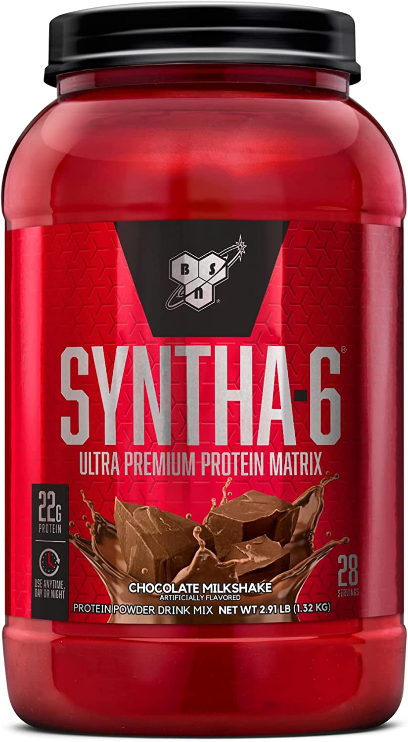 SYNTHA-6 Whey Protein Powder, Micellar Casein, Milk Protein Isolate Powder, Vanilla Ice Cream, 5 Pounds, 48 Servings (Pack of 1) - Package May Vary