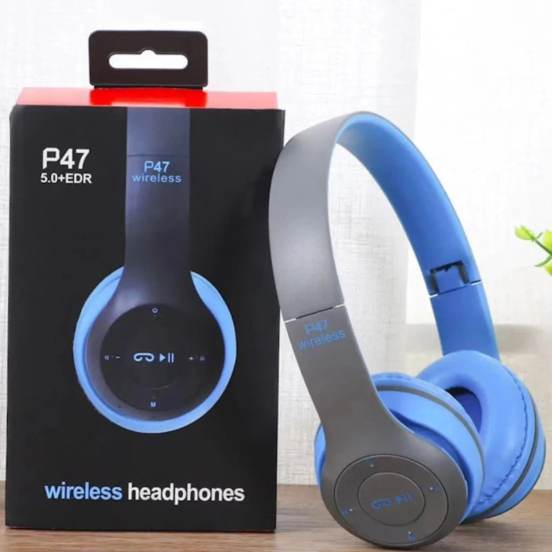 Handsfree Wireless Headphones Noise Canceling Headphone Earphone P47 Headset Bluetooth Head Phone for Iphone Huawei Samsung S22