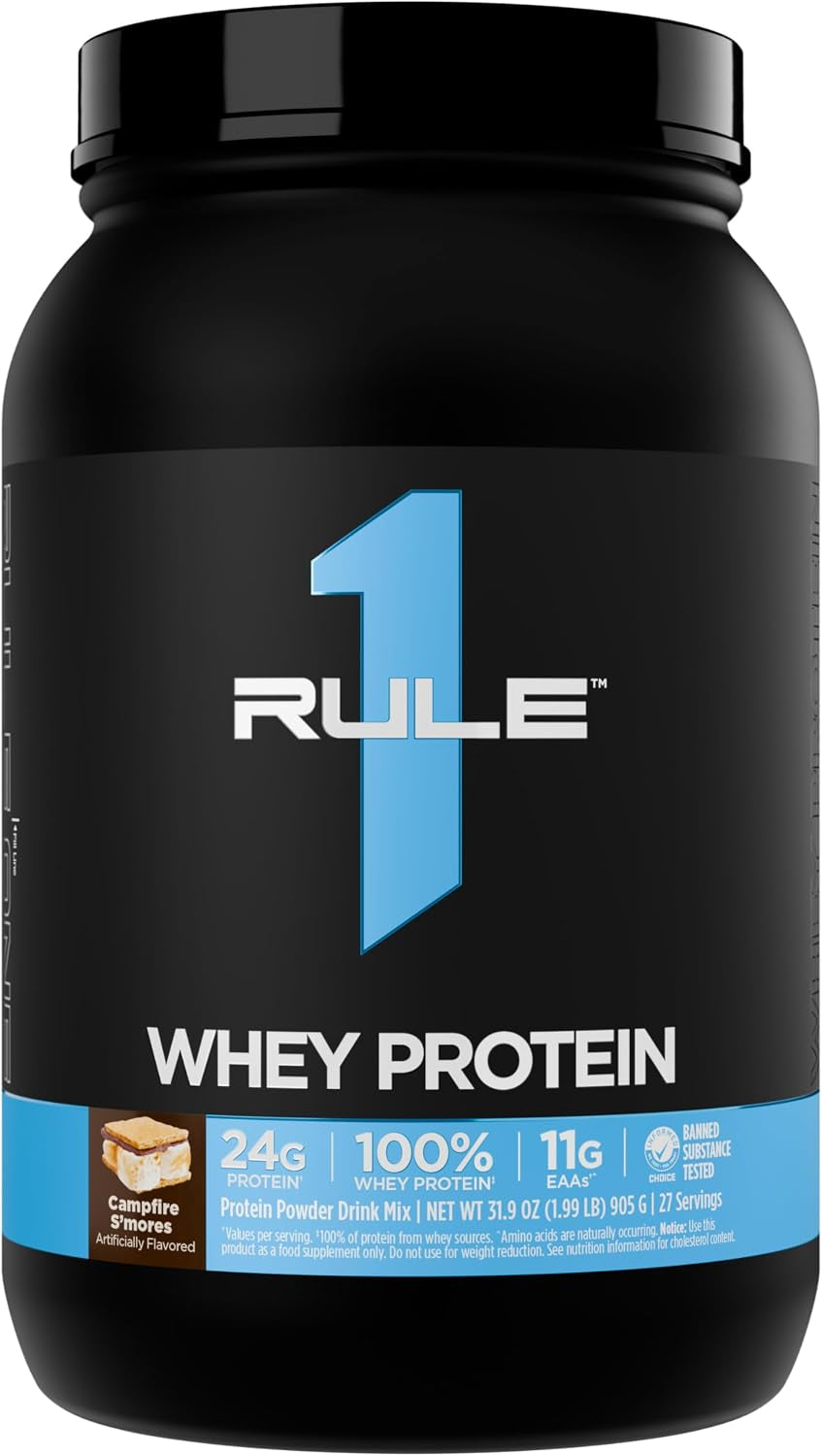 Whey Protein Powder, Banana Crème, 27 Servings | 24G Fast-Acting Protein from All-Whey Sources with Naturally Occurring Eaas & Bcaas for Workout Recovery or Anytime Use