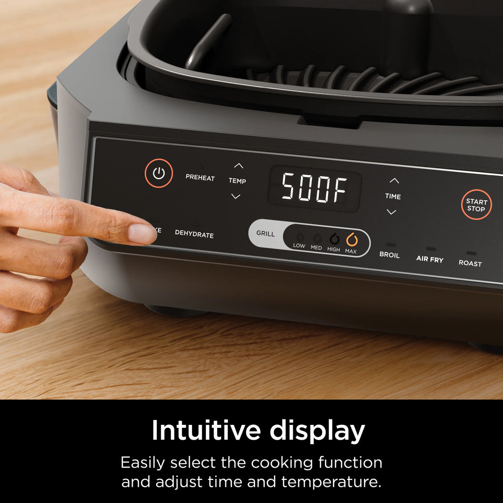 Ninja Foodi 6-In-1 Indoor Grill & 4-Qt Air Fryer with Roast, Bake, Broil, Dehydrate (2Nd Gen) - EG201