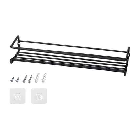 4/2PCS Spice Rack Organizer Wall Mount Storage Racks Space Saving Metal Seasoning Racks Kitchen Cabinet Door Spice Jar Organizer
