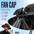 Solar Sun Hat with Dual Cooling Fans – USB Rechargeable UV Protection Hat- LEGACY 5M