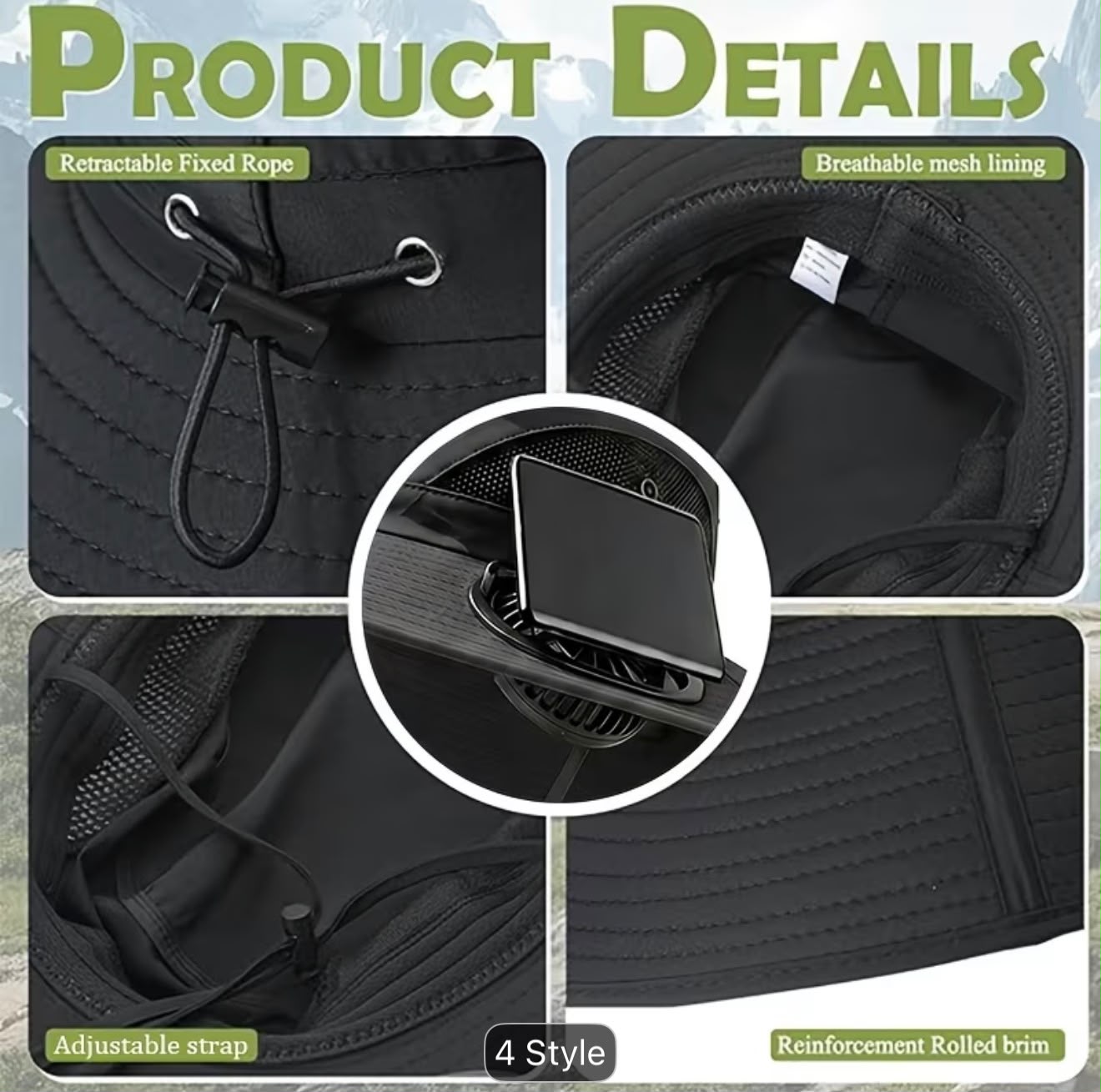 Solar Sun Hat with Dual Cooling Fans – USB Rechargeable UV Protection Hat- LEGACY 5M