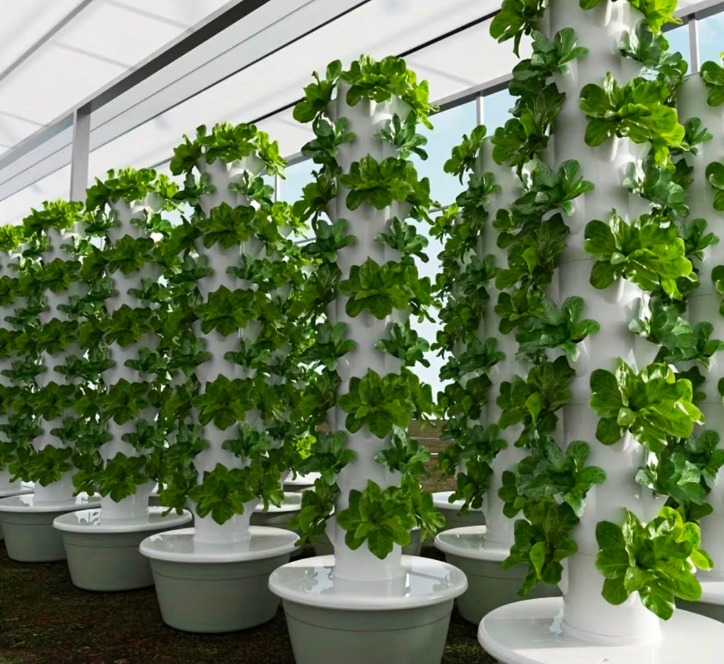 9 Row Tier Hydroponic Tower Vertical Hydroponic System Soilless Cultivation Rack Garden Vegetable Strawberry Planting Pipes