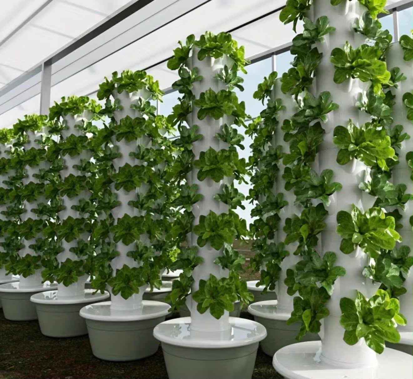 9 Row Tier Hydroponic Tower Vertical Hydroponic System Soilless Cultivation Rack Garden Vegetable Strawberry Planting Pipes