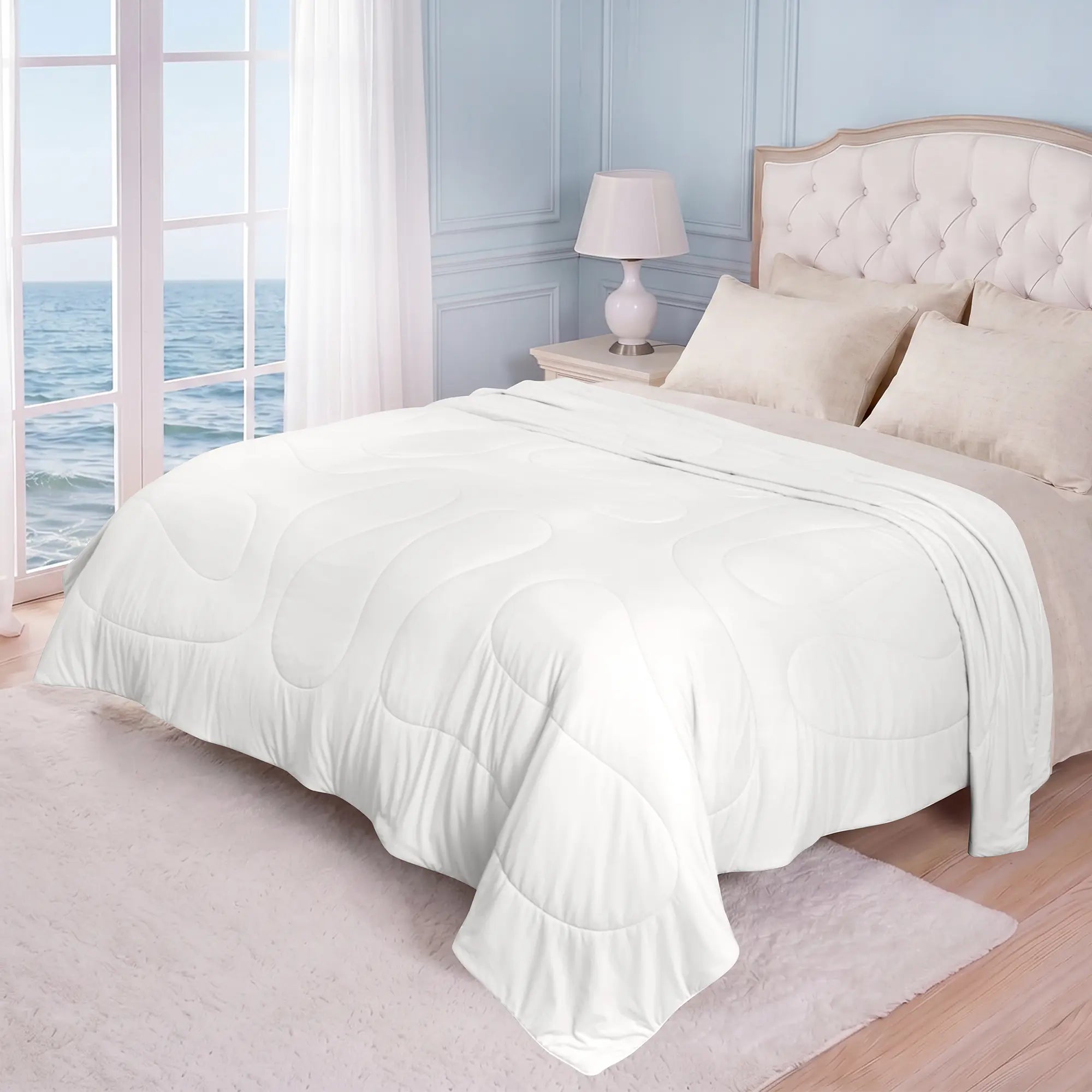 Blunique Summer Cooling Comfort for Hot Sleepers ,Ice Cream Blanket,Breathable Oversized Design, Lightweight, Rayonderived from Bamboo | Comfy Bedding|Summerwins |Teenage Bedroom Accessories, Cooling Blankets