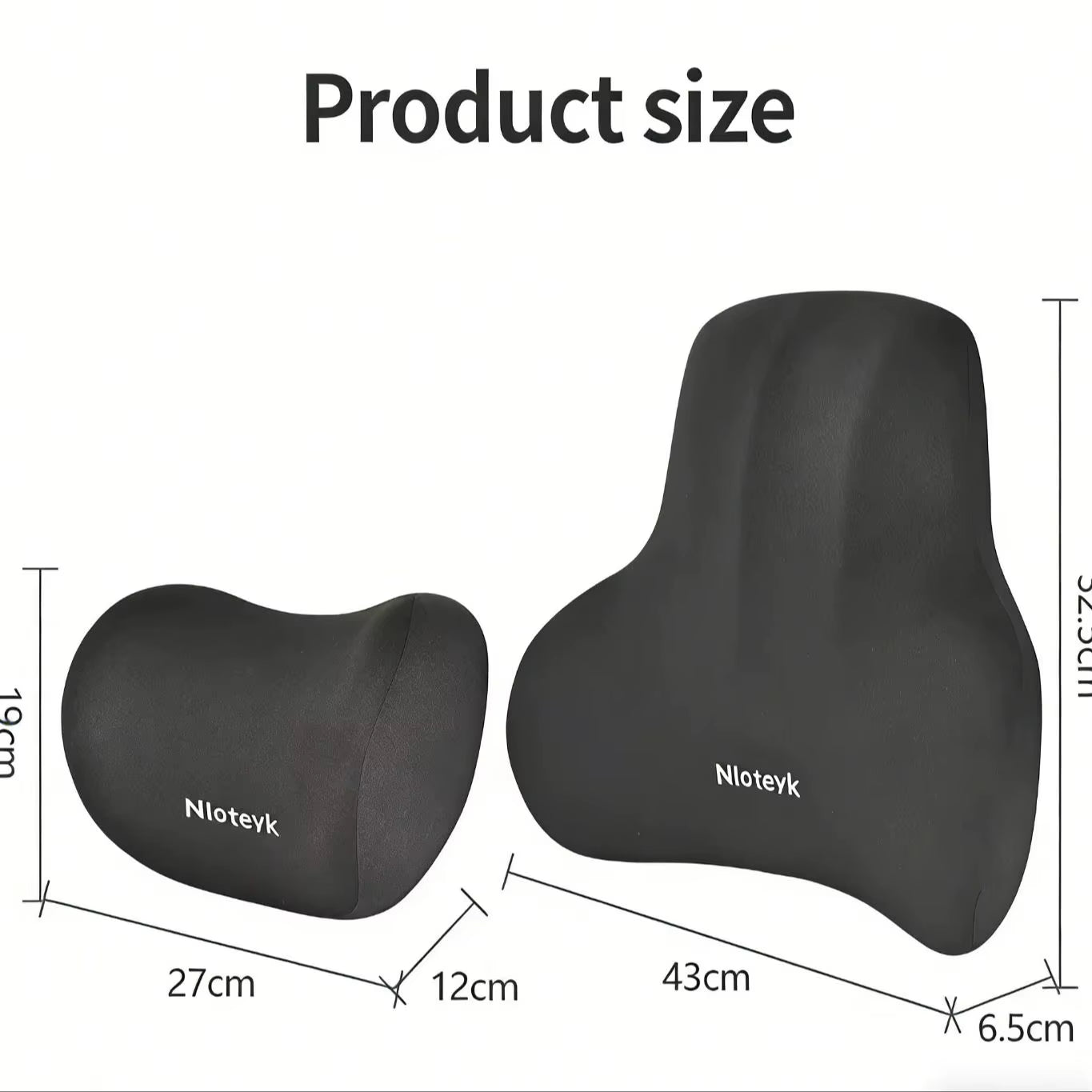 Memory Foam Car Neck Cushion Car Lumbar Support for Car Supplies Universal Neck Pillow Waist Cushion Car Seat Car Accessories