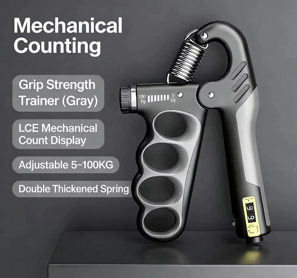 Adjustable Hand Gripper 5-100Kg Forearm Wrist Trainer for Gym Muscle Recovery Fitness Equipment