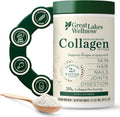 Great Lakes Wellness Collagen Peptides Powder – Supports Skin, Hair, Nails, Joints & Digestion – Hydrolyzed, Non-Gmo, Keto & Kosher – Pure Collagen Protein (16 Oz, 22 Servings) Packaging May Vary