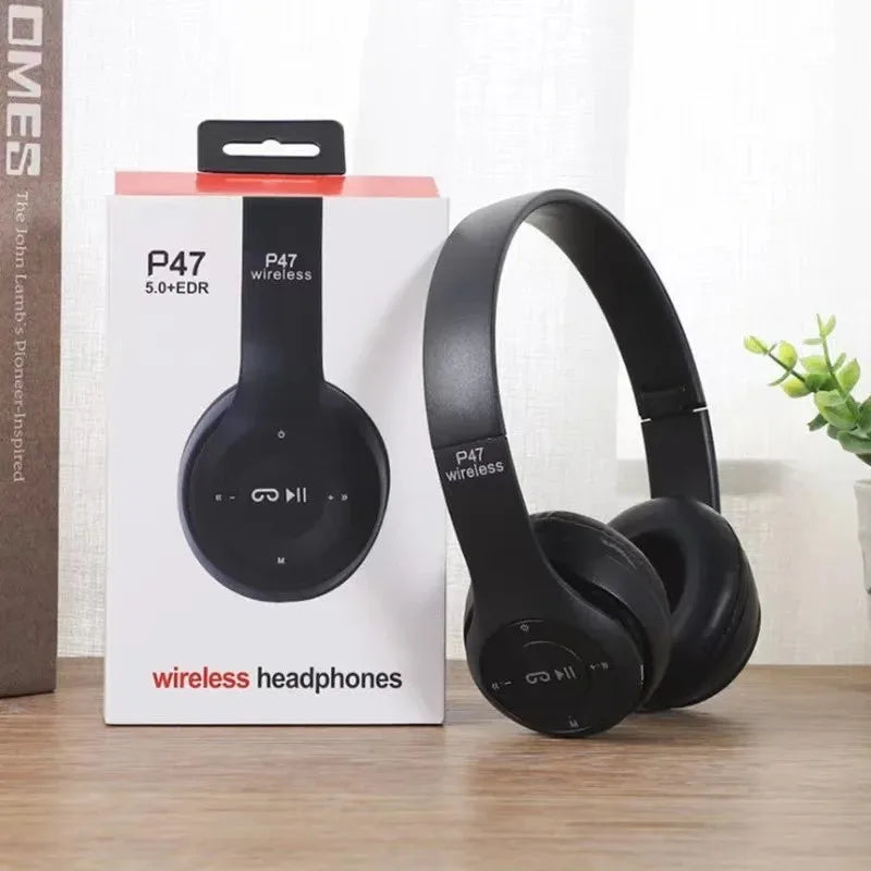 Handsfree Wireless Headphones Noise Canceling Headphone Earphone P47 Headset Bluetooth Head Phone for Iphone Huawei Samsung S22