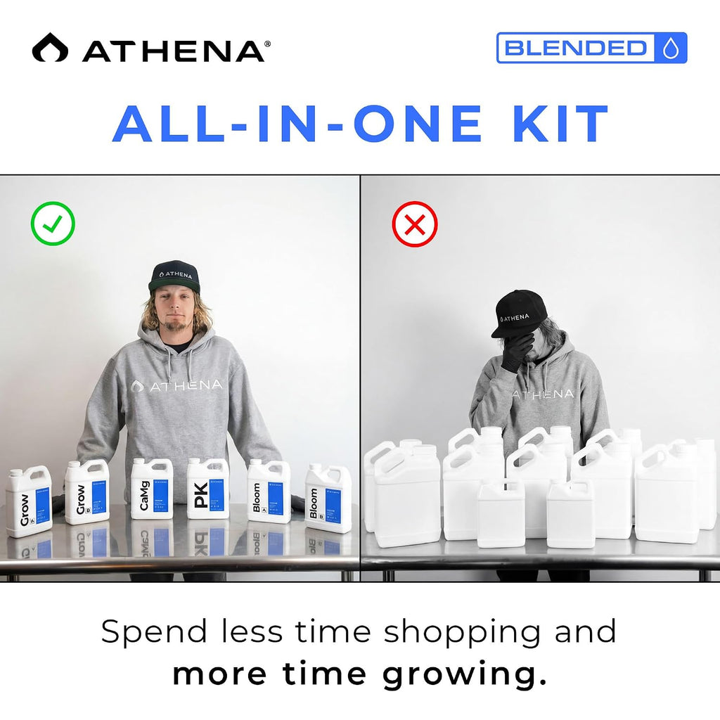 Blended Line Complete Nutrient Kit | 8-Part Hydroponic Fertilizer System | Grow A&B, Bloom A&B, PK, Camg, Balance, Cleanse | Liquid Plant Food for Veg & Flowering | 32 Ounce