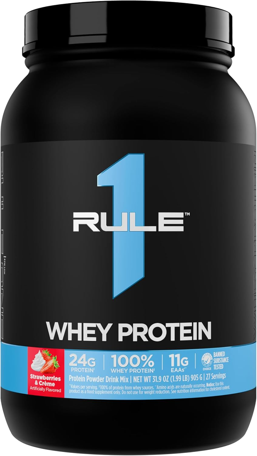 Whey Protein Powder, Banana Crème, 27 Servings | 24G Fast-Acting Protein from All-Whey Sources with Naturally Occurring Eaas & Bcaas for Workout Recovery or Anytime Use