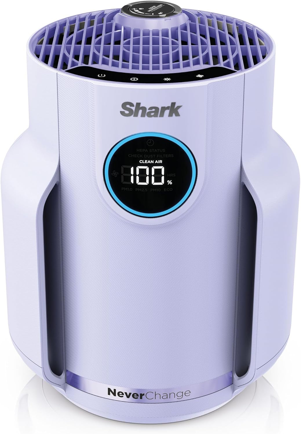 Shark Air Purifier for Home, Neverchange, for Large Room, Hepa-Exceeding Filter, Captures Pollutants, Pet Dander, Dust, Odor, Smoke, and More, Odor Neutralizer, HP152, Charcoal