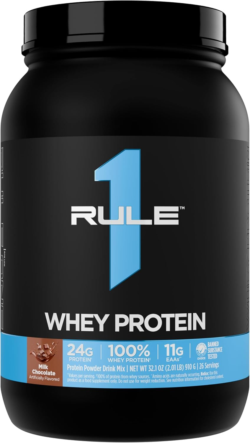 Whey Protein Powder, Banana Crème, 27 Servings | 24G Fast-Acting Protein from All-Whey Sources with Naturally Occurring Eaas & Bcaas for Workout Recovery or Anytime Use