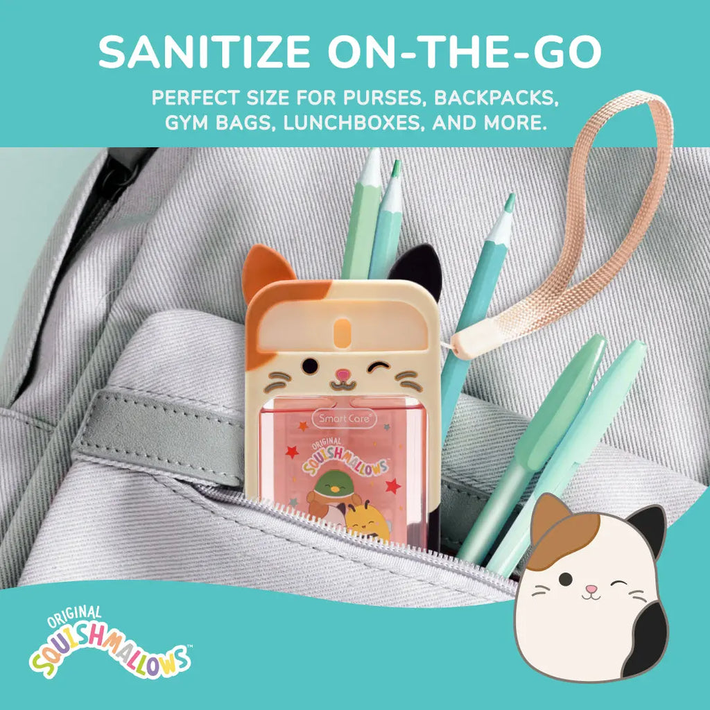 Smart Care Squishmallows Hand Sanitizer Sprays with Case and Wristlet, 1.69Oz, Quick-Drying and Non-Sticky, Kills 99% of Germs, Assorted Scents