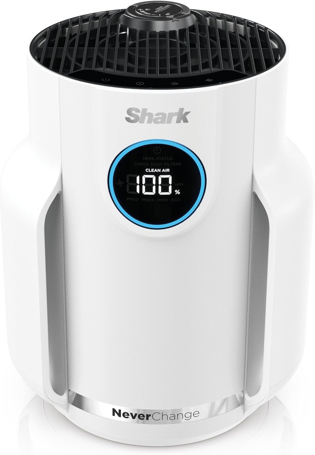 Shark Air Purifier for Home, Neverchange, for Large Room, Hepa-Exceeding Filter, Captures Pollutants, Pet Dander, Dust, Odor, Smoke, and More, Odor Neutralizer, HP152, Charcoal