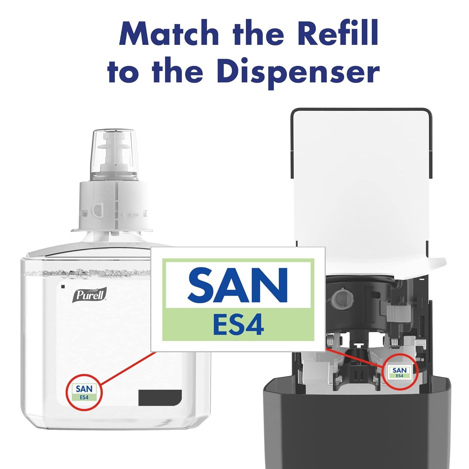 ES4 Manual Hand Sanitizer Dispenser, Graphite, Compatible with 1200 Ml  ES4 Hand Sanitizer Refills (Pack of 1) - 5024-01