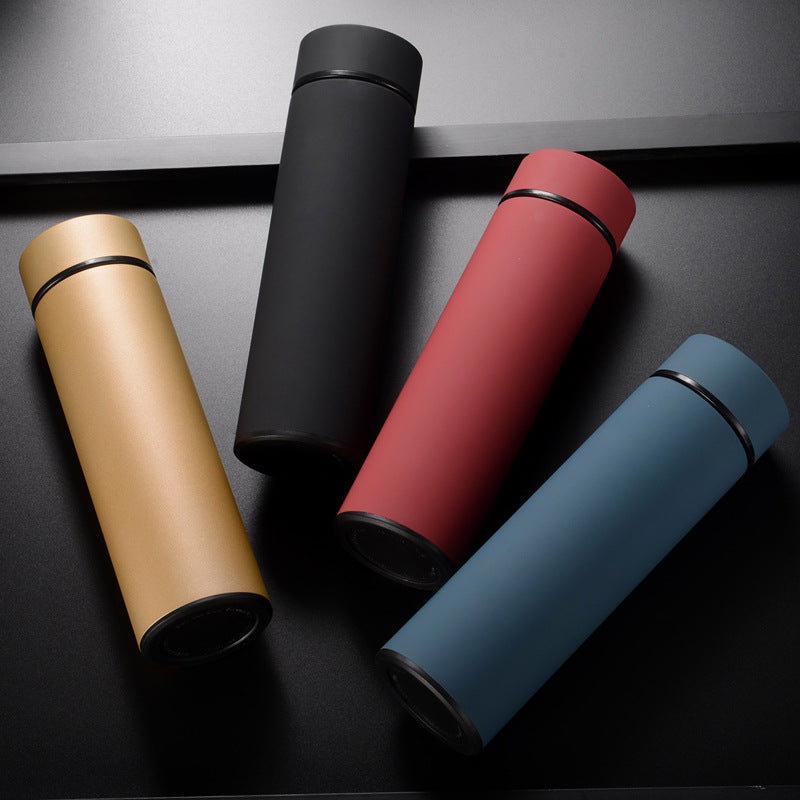 450Ml Stainless Steel Water Bottle Double Wall Vacuum Insulated with Thermometer 